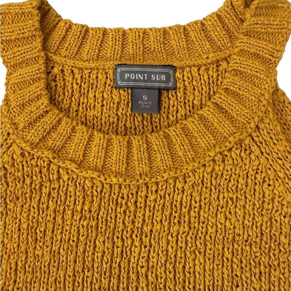 Point Sur Mustard Yellow Knit Sweater Tank Size Small - Picture 4 of 7